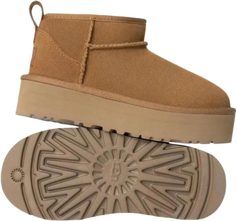 Ugg Classic Ultra Mini Platform-laars voor kinderen in Brown