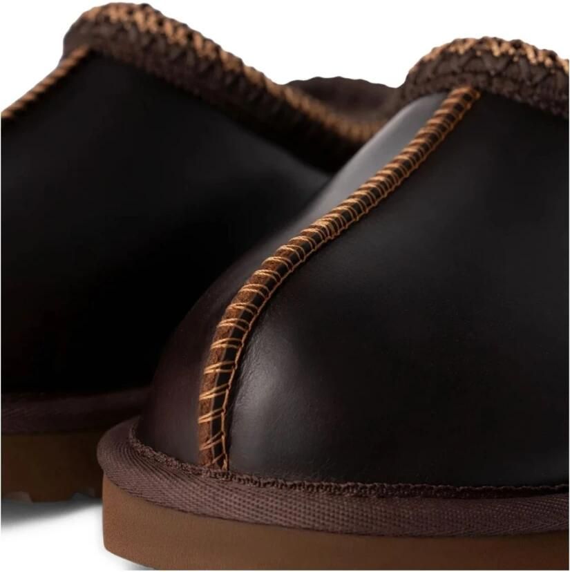 Ugg Regenereer leren sandalen met borduurwerk Brown Heren