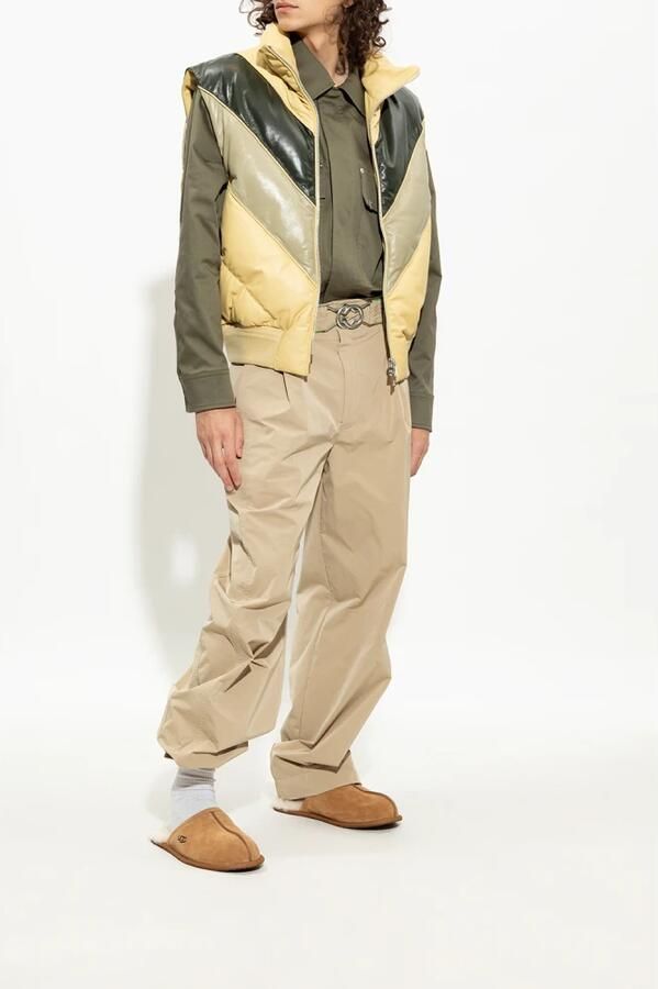 UGG Pantoffels Heren Sloffen Instappers Wol Harde zool Open hiel 1101111 Cognac - Foto 9