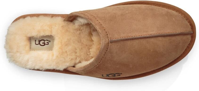 UGG Pantoffels Heren Sloffen Instappers Wol Harde zool Open hiel 1101111 Cognac - Foto 7