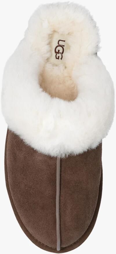 UGG Pantoffels Dames Sloffen Instappers Suède Harde zool Dichte hiel scufette II Bruin - Foto 3