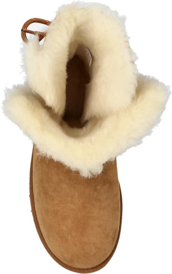 UGG Vachtlaarzen Dames W Bailey Tie Maat: 42 Materiaal: Suède Kleur: Camel