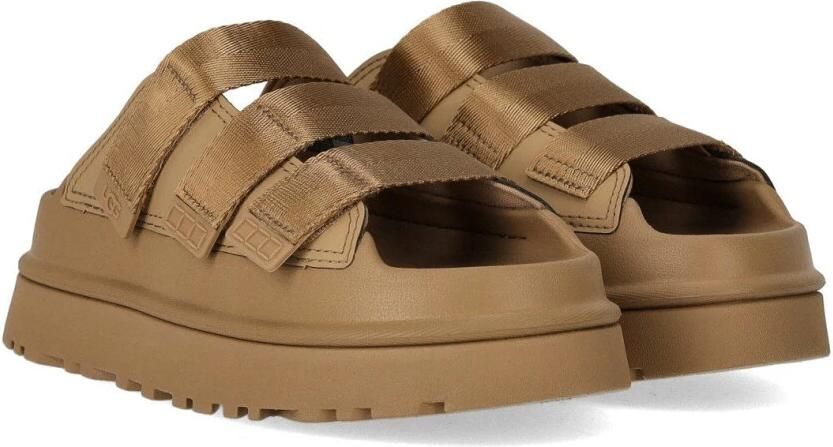 UGG Slippers GOLDENGLOW SLIDE plateauschoen sandaal flats met voetbed