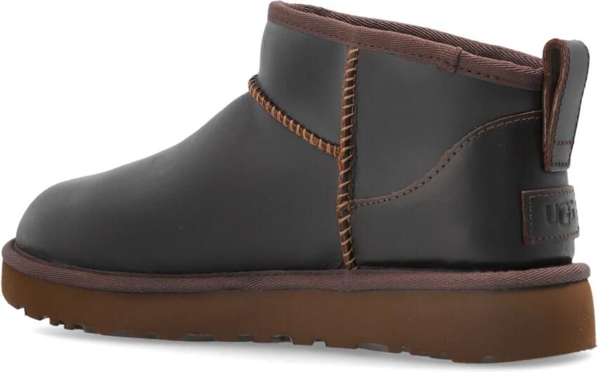 Ugg Classic Ultra Mini Leather Regenerate-laars in Ironwood - Foto 4