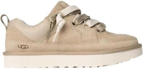 Ugg Casual Comfort Sneaker met Velours en Canvas Mesh Beige Dames - Foto 10