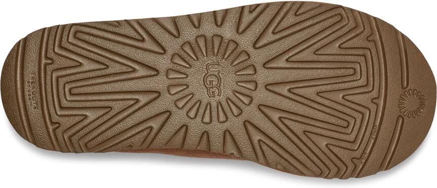 UGG Pantoffels Dames Sloffen Instappers Suède Harde zool Dichte hiel 5955 Zwart - Foto 9