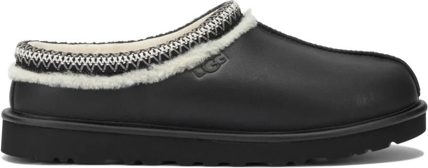 UGG Noir Leren Muiltjes met Sheepskin Binnenzool - Foto 6