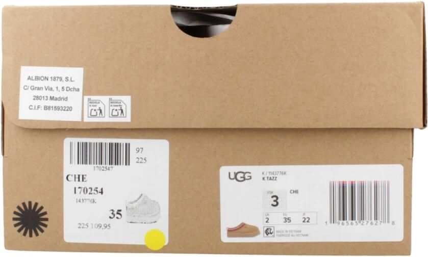 Ugg Tazz suède pantoffels cognac kids Bruin Suede 32.5 - Foto 4