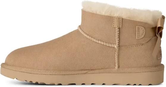 UGG Leren Ultra Mini Bailey Bow enkellaarsjes - Foto 7