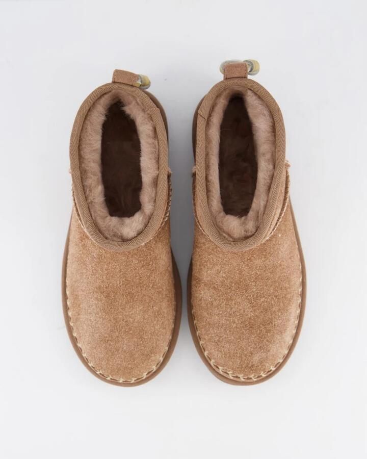 UGG Vachtlaarzen Dames W Classic Ultra Mini Biarritz Maat: 39 Materiaal: Suède Kleur: Bruin - Foto 2