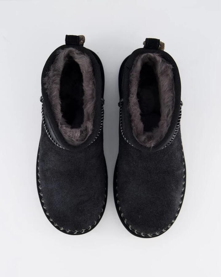 UGG Ultra Mini Biarritz Zwarte Laarzen