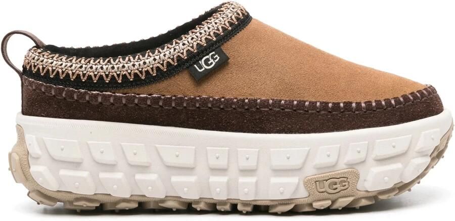 UGG Platte Suède Schoenen met Stoffen Details - Foto 4