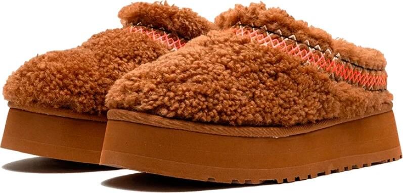 UGG Pantoffels Dames W Tazz Braid Leer Cognac - Foto 3