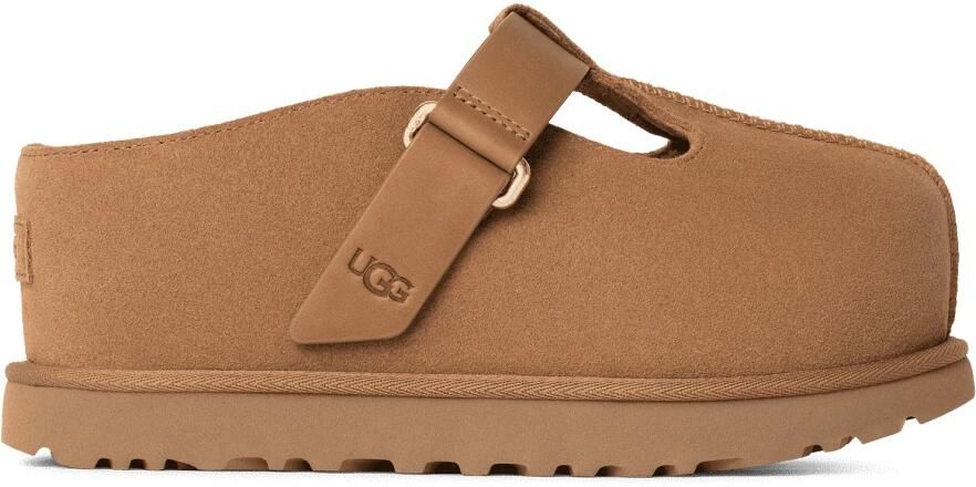 UGG Instappers Dames W Goldenstar Hi Clog Suède Camel