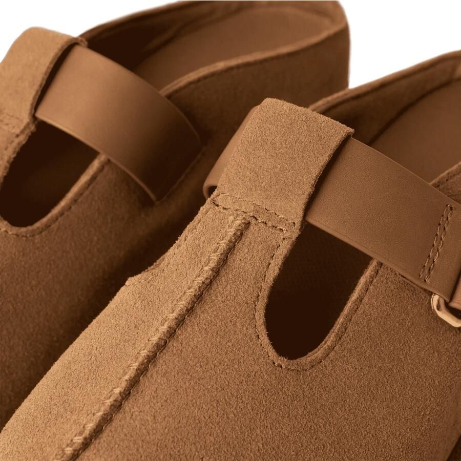 UGG Instappers Dames W Goldenstar Hi Clog Maat: 40 Materiaal: Suède Kleur: Camel