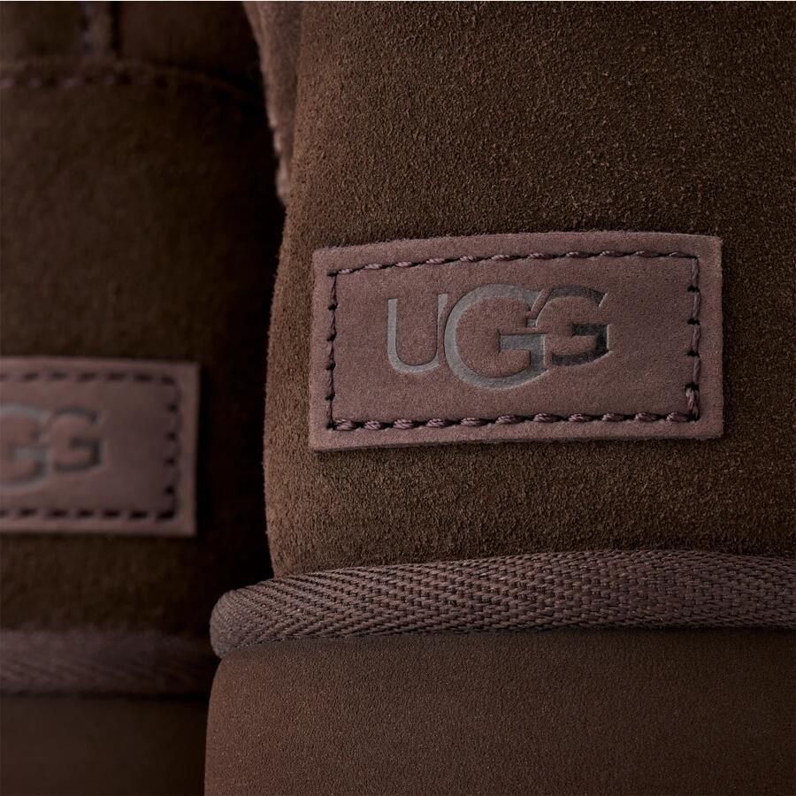 UGG Vachtlaarzen Dames W Classic Mini Ii Maat: 43 Materiaal: Suède Kleur: Bruin