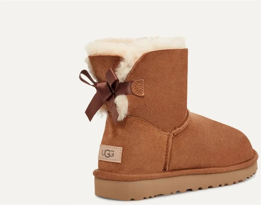 Ugg Dameslaarzen van omgekeerd schapenleer en suède voor herfst winter Beige Dames