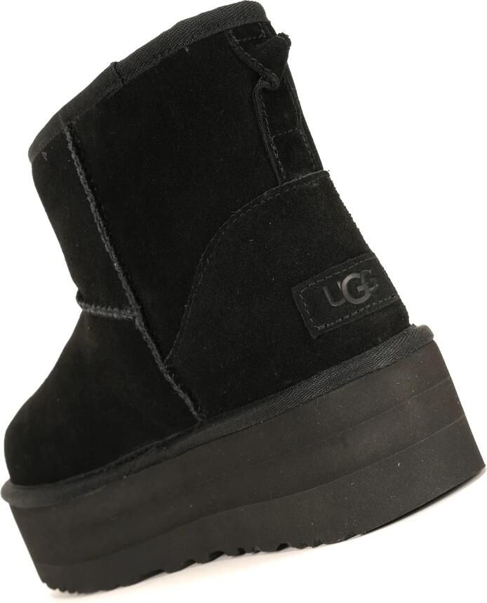 UGG Vachtlaarzen Dames W Classic Ultra Mini Platform Maat: 41 Materiaal: Suède Kleur: Zwart - Foto 3