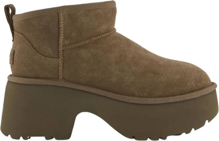 Ugg Bruine Suède Laarzen met plush™ Voering Brown Dames