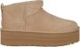UGG CLASSIC ULTRA MINI PLATFORM W Volwassenen Gevoerde laarzenSnowbootsDames laarzen Wit beige - Thumbnail 25