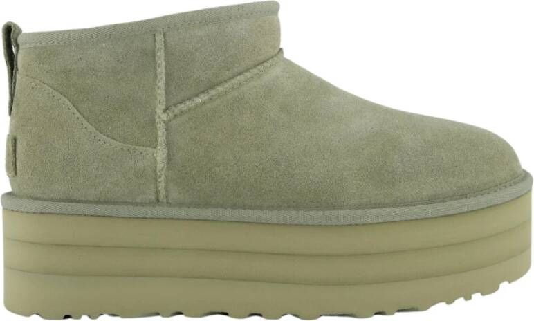 Ugg Klassieke Ultra Mini Platform sneeuwlaarzen Green Dames