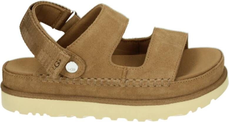 UGG Verstelbare Slide Sandalen in Cognac