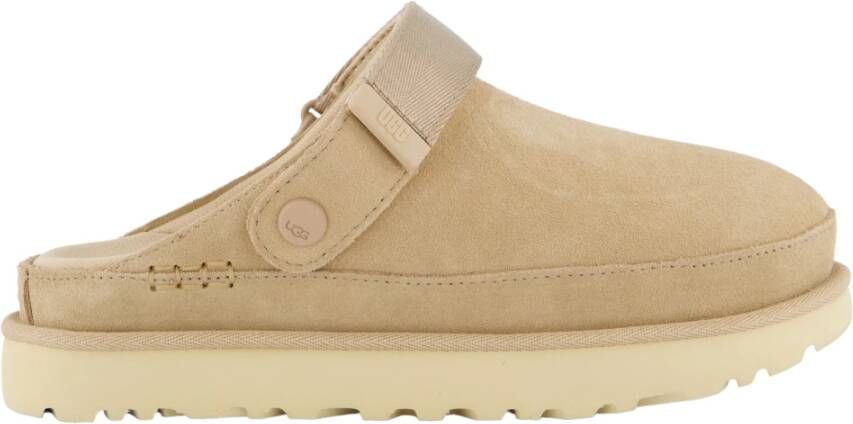 UGG Beige Platform Platte Schoenen Goldenstar Villa