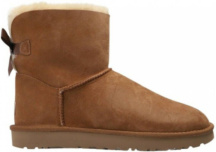 Ugg Dameslaarzen van omgekeerd schapenleer en suède voor herfst winter Beige Dames