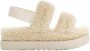 Ugg Schapenvacht Pantoffels Natuurlijk Leer Ecru Beige Dames - Thumbnail 1