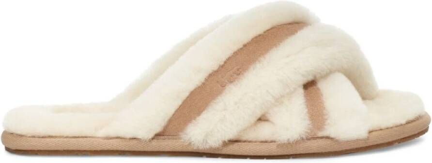 Ugg Beige Pantoffels Wol. Valt normaal: bestel je eigen maat. Beige Dames - Foto 9