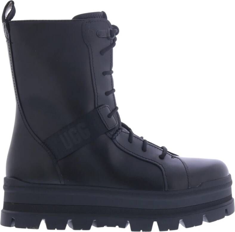 Ugg W Sheena Lace-up Boots Zwart Dames
