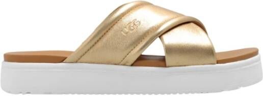 Ugg Zayne Crossband slippers goud 1143410-Gldm Yellow Dames