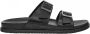 UGG Slippers Heren M Wainscott Buckle Slide Maat: 42 Materiaal: Leer Kleur: Zwart - Thumbnail 2