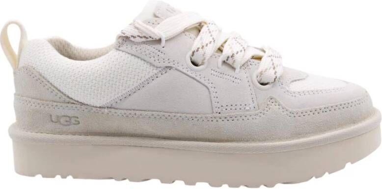 UGG Lage Sneakers Dames W Lo Lowmel Maat: 36 Materiaal: Suède Kleur: Wit