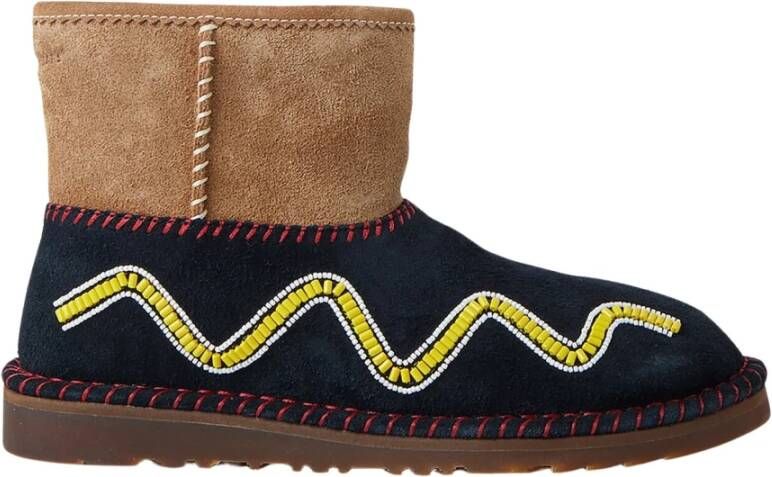 UGG Waterdichte Leren Laarzen met Kralenmotief