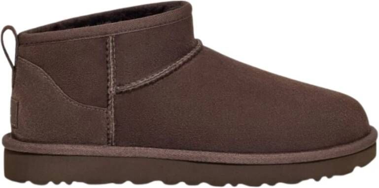 UGG Vachtlaarzen Dames W Classic Ultra Mini Maat: 39 Materiaal: Suède Kleur: Bruin