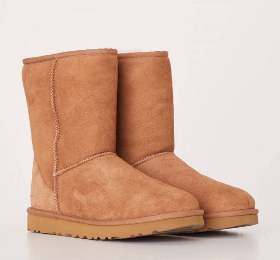 UGG Klassieke laarzen Heren Boots Laarzen Herenschoenen Suède Classic short Cognac - Foto 4