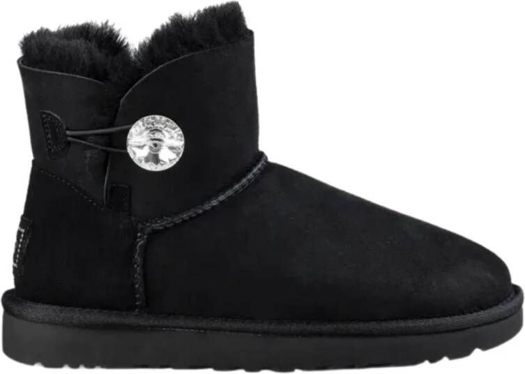 Ugg Mini bailey button bling 10165 blk black Zwart