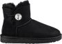 Ugg Mini bailey button bling 10165 blk black Zwart - Thumbnail 1