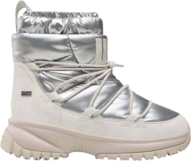 UGG Snowboots Dames Yose Puffer Mid Metallic Maat: 38 Materiaal: Textiel Kleur: Zilver
