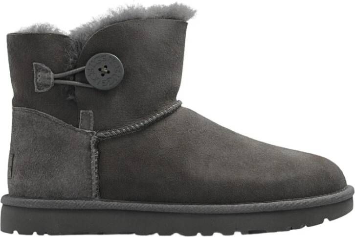 Ugg Mini Bailey Button II Laarzen voor Dames in Grey | Shearling