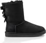 Ugg Dameslaarzen van omgekeerd schapenleer en suède voor herfst winter Black Dames - Thumbnail 3