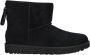 UGG Vachtlaarzen Dames W Classic Mini Logo Zip Maat: 36 Materiaal: Suède Kleur: Zwart - Thumbnail 2