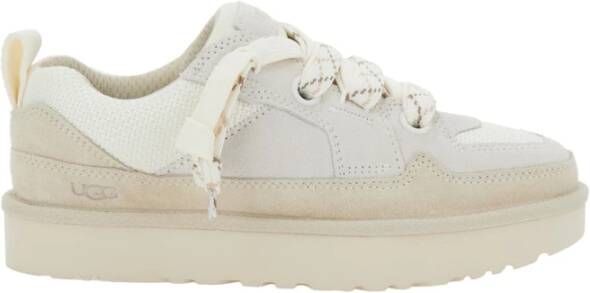 UGG Lage Sneakers Dames W Lo Lowmel Maat: 37 Materiaal: Suède Kleur: Wit