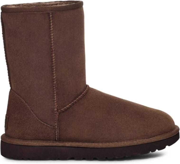 Ugg Koffiebruine Classic Short II Suède Laarzen Brown Dames