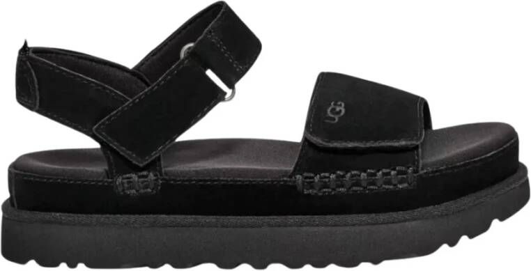 UGG Zwarte Goldenstar Sandalen met Logo