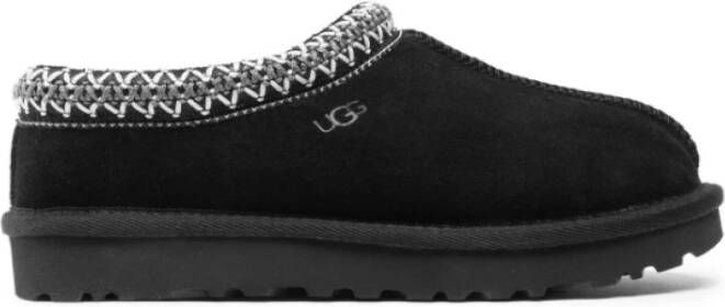 Ugg Zwarte Instap Sandalen met Wolvoering Black Dames