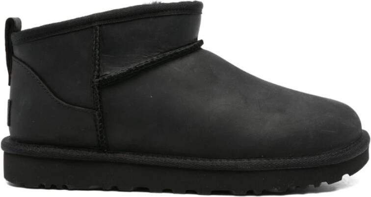 UGG Zwarte Leren Laarzen - Foto 2