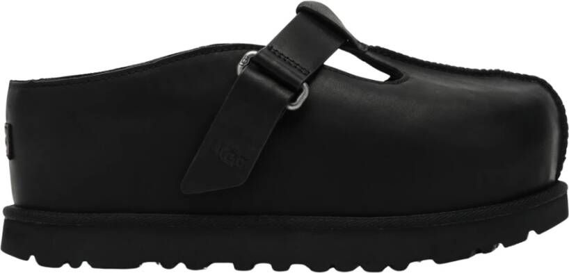 UGG Zwarte Leren Sandalen