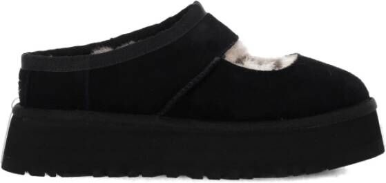 Ugg Platform Mary Jane Schoenen met Sheepskin Black Dames